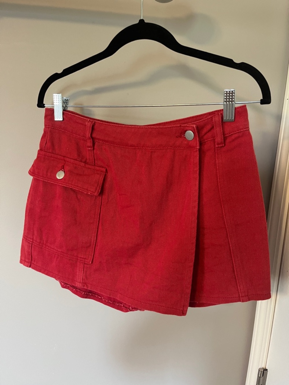 Red Women’s Mini Skort with Utility Pocket